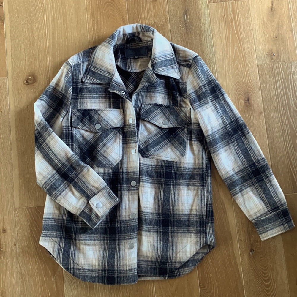 NWOT Blank NYC Wool Shacket, Size XS